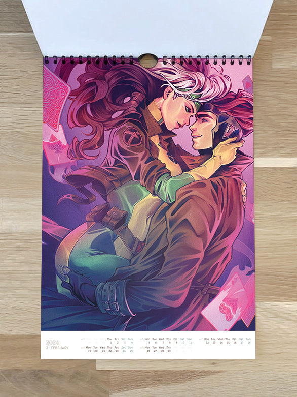 Art Calendar 2024 - numbered