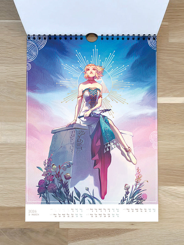 Art Calendar 2024 - numbered
