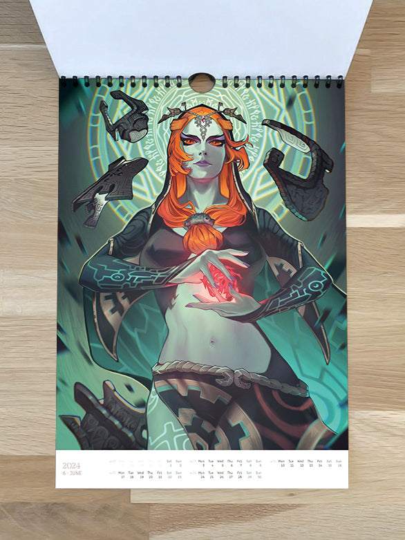 Art Calendar 2024 - numbered