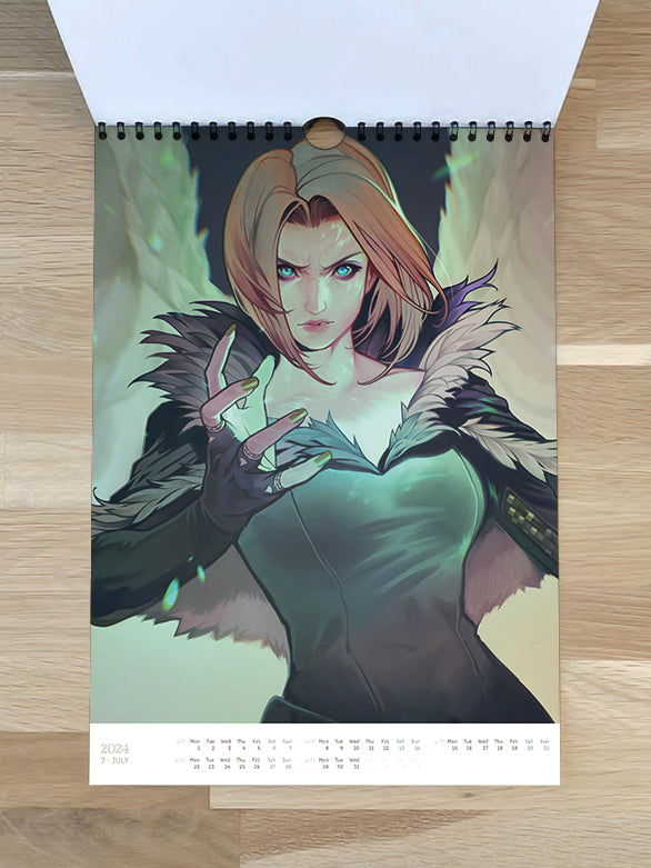 Art Calendar 2024 - numbered