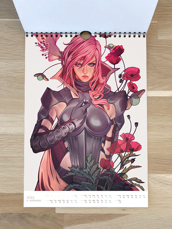 Art Calendar 2024 - numbered