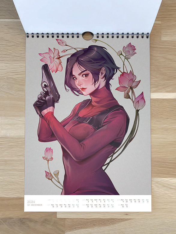 Art Calendar 2024 - numbered
