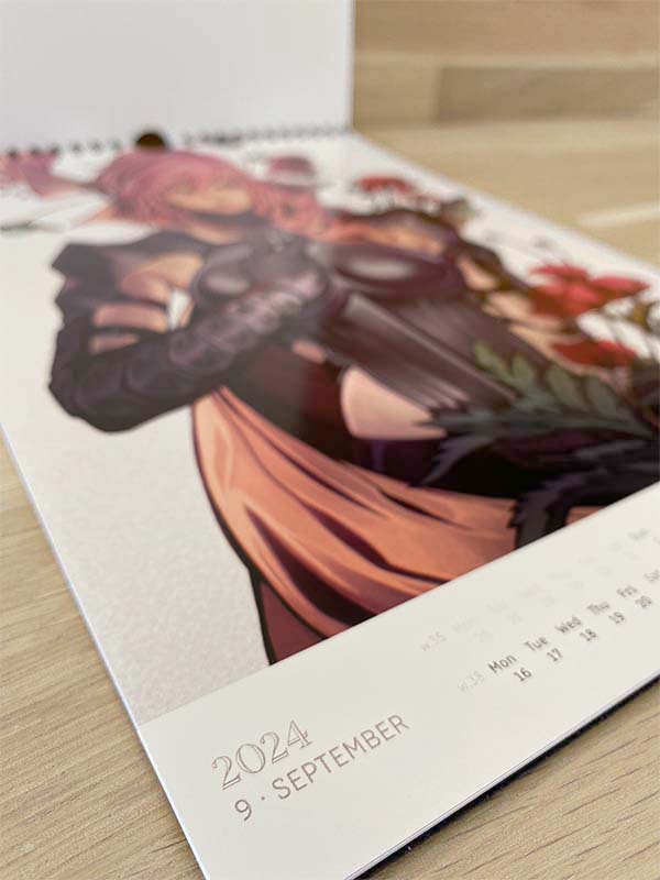 Art Calendar 2024 - numbered