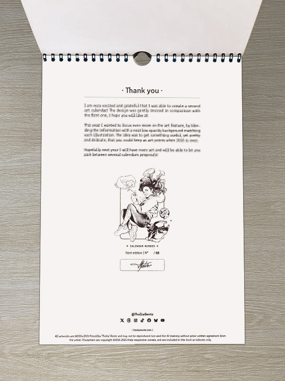 Calendar + Mini Artbook bundle