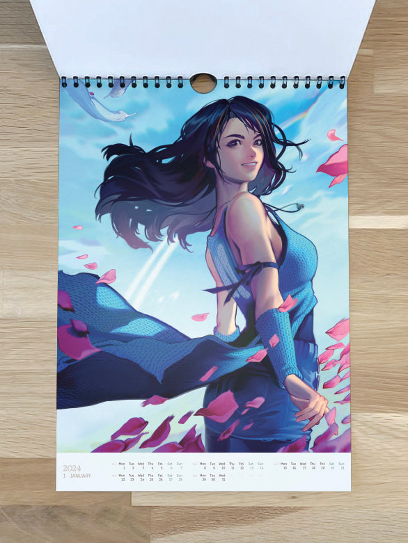 Art Calendar 2024 - numbered