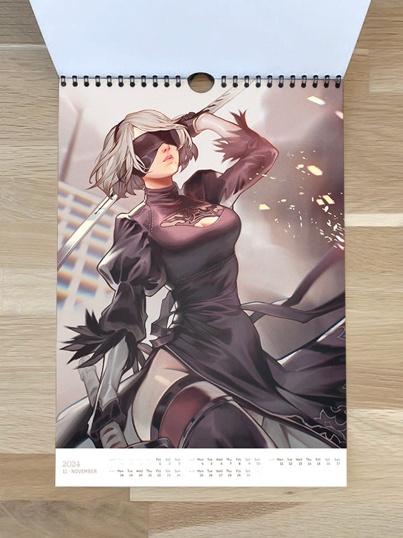 Art Calendar 2024 - numbered