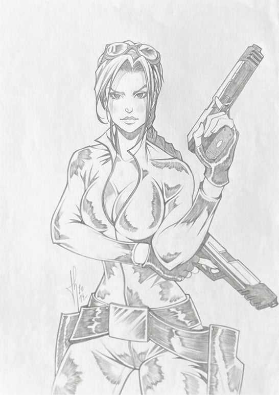 Original pencil : Lara Chronicles